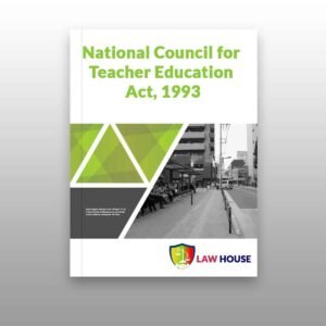 National Council for Teacher Education Act, 1993 || Free PDF Download