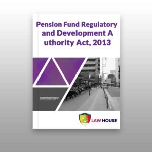 Pension Fund Regulatory and Development Authority Act, 2013 || Free PDF Download