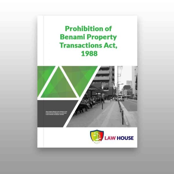 Prohibition of Benami Property Transactions Act, 1988 free download in PDF