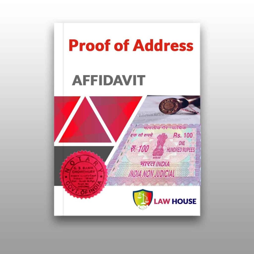 Address Proof Affidavit | Law House | Kolkata